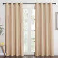 NICETOWN Room Darkening Biscotti Beige Curtain by NICETOWN