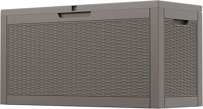 Outdoor Storage Box, Resin Deck Boxes Indoor and outdoor, Waterproof Storage by NBYSGO