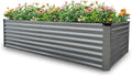 GARDMAX 8x4x2FT Galvanized Raised Garden Bed Kit, Metal Planter Boxes Outdoor by ChooseGardmaxforbetterlife