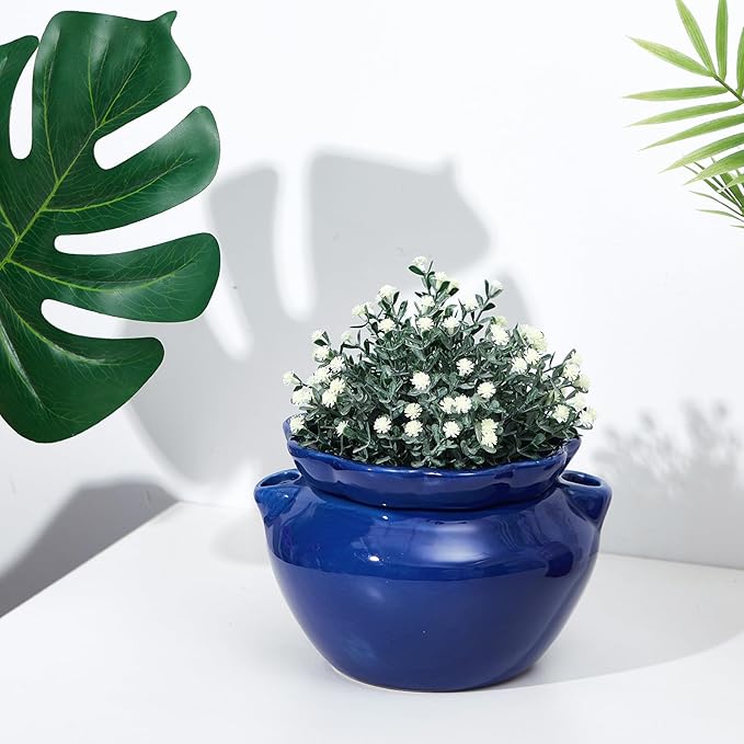 2 Sets African Violet Pots 7.5 Inch Self Watering Pot - Image 5