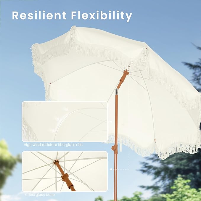 PHI VILLA 7ft Beach Umbrella - Image 4