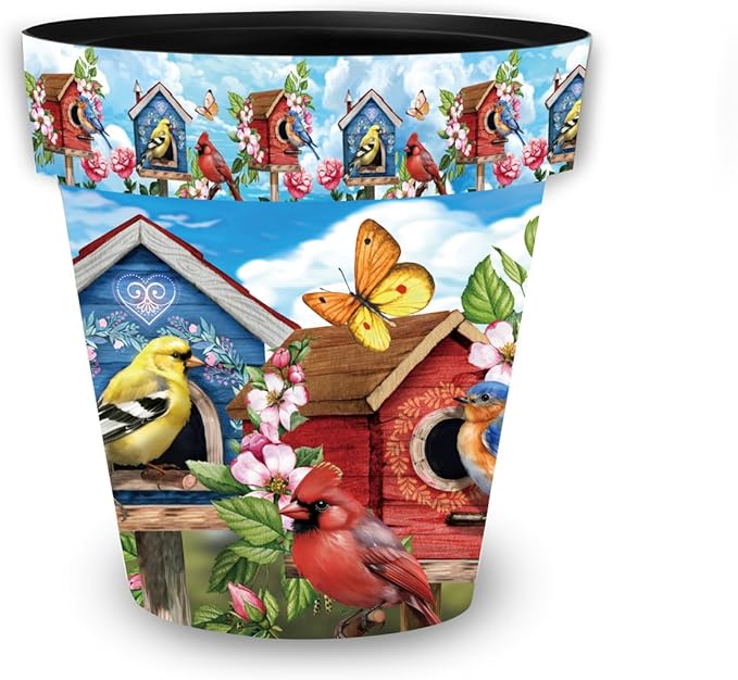 Briarwood Lane Floral Birdhouses Medium Planter by BriarwoodLane