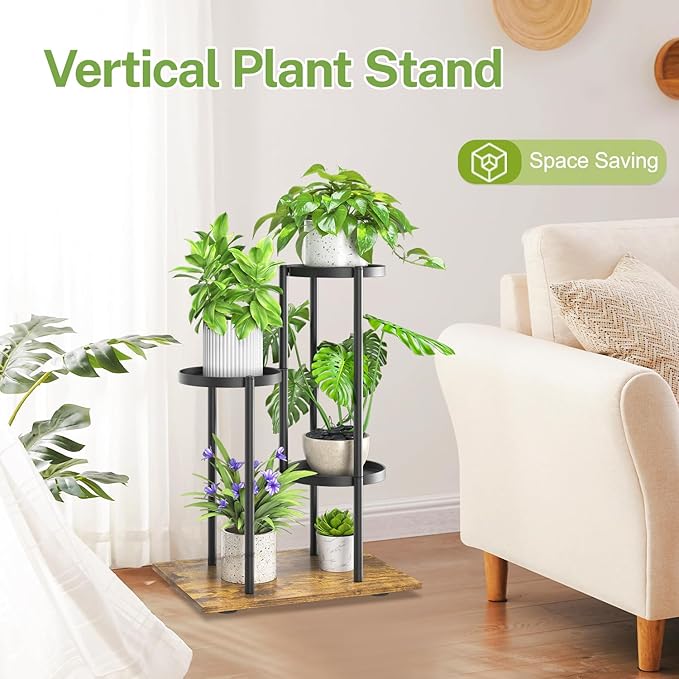 iDavosic.ly 3 Tier Plant Stand Indoor Outdoor, Tiered Corner Multiple Flower - Image 6