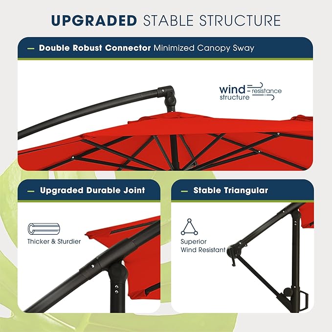 wikiwiki 10ft Patio Umbrella - Image 4