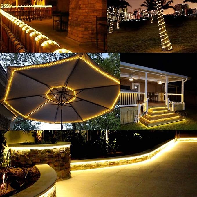 150ft LED Rope Lights Outdoor, 1080 LED Connectable and Flexible Tube Lights - Image 3