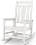 SERWALL Oversized Rocking Chair Outdoor, HDPE Outdoor Rocking Chair by SERWALL