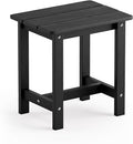 LUE BONA Outdoor Side Table, HDPS Small Outdoor Adirondack Side Tables by LUEBONA