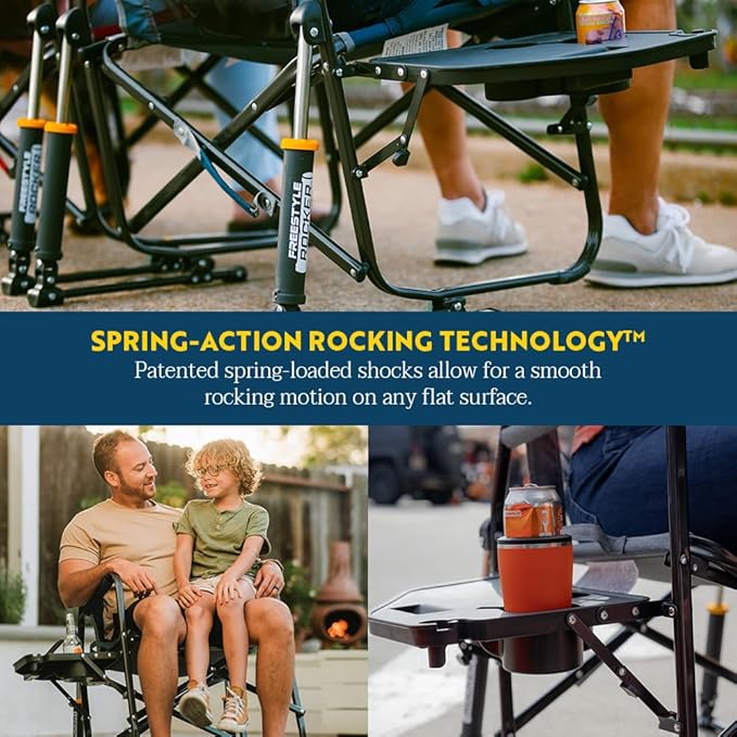 GCI Outdoor Freestyle Rocker Portable Folding Rocking Chair, Outdoor Camping - Image 5
