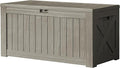 Devoko 120 Gallon Deck Box Resin Outdoor Storage Box Waterproof by DEVOKO