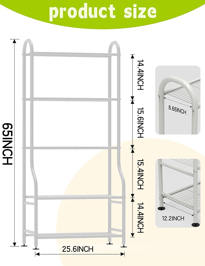 5-Tier Metal Plant Stand Indoor Outdoor, Waterproof Flower Stand - Image 4