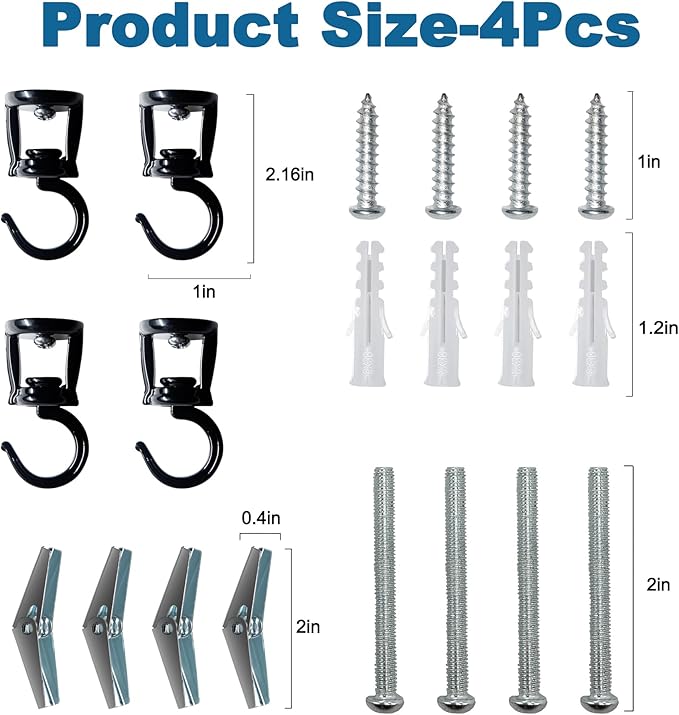 ONIKK Ceiling Hooks for Hanging Plants, Heavy Duty Metal Plant Hooks, Screw in - Image 7