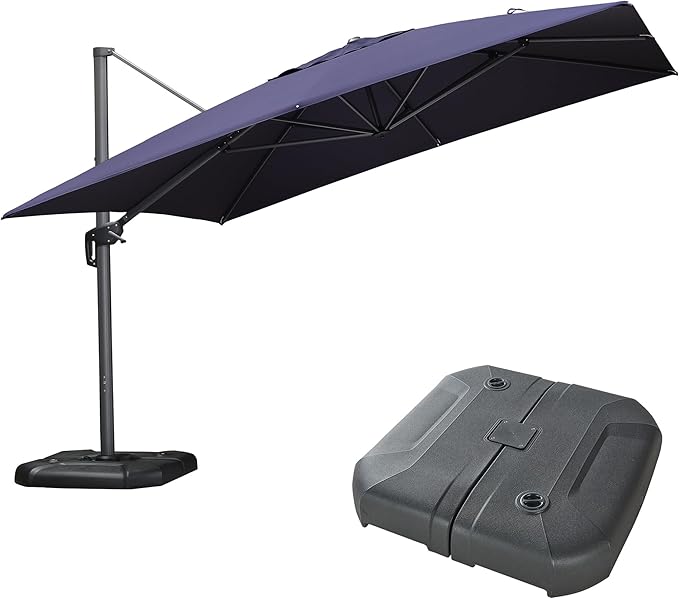 PURPLE LEAF 11.5' X 11.5' Telescopic Patio Umbrella by PURPLELEAF