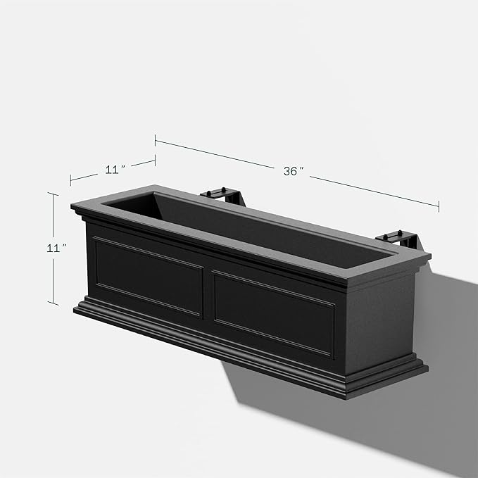 Veradek Brixton Series Plastic Railing Planter - Image 2