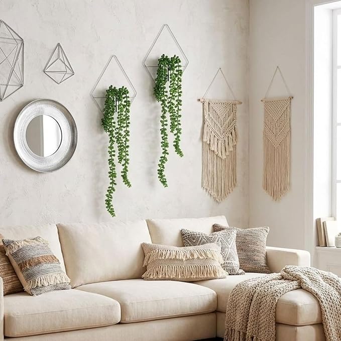 2 Pieces Wall Decor Hanging Planters - Image 4