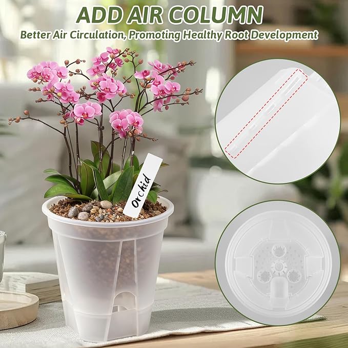 Clear Self Watering Pots for Indoor Plants - Image 6