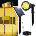 Spotlights Outdoor Solar for Flag Pole, Bright 7-LED Solar Spot Light by SFSUNFUNY