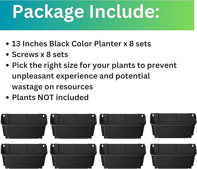 Maxona Black Color Vertical Garden Planter - Image 2