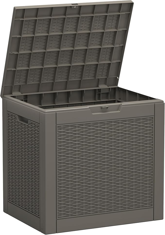 Outdoor Storage Box, Resin Deck Boxes Indoor and outdoor, Waterproof Storage by NBYSGO