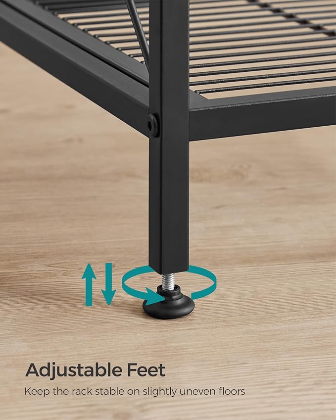 SONGMICS 4-Tier Metal Storage Rack, Shelving Unit - Image 6