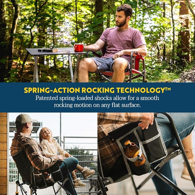 GCI Outdoor Freestyle Rocker XL Portable Folding Rocking Chair and Outdoor - Image 5