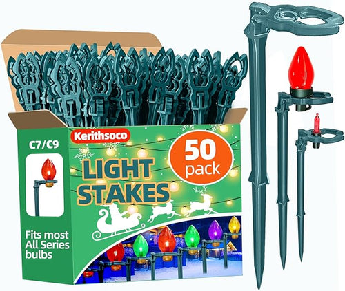 10 Inch Christmas Light Stakes Lawn Garden Stakes Replacement Yard Stakes by Kerithsoco