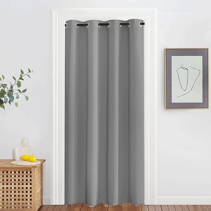 NICETOWN Blackout Silver Grey Living Room Curtain by NICETOWN