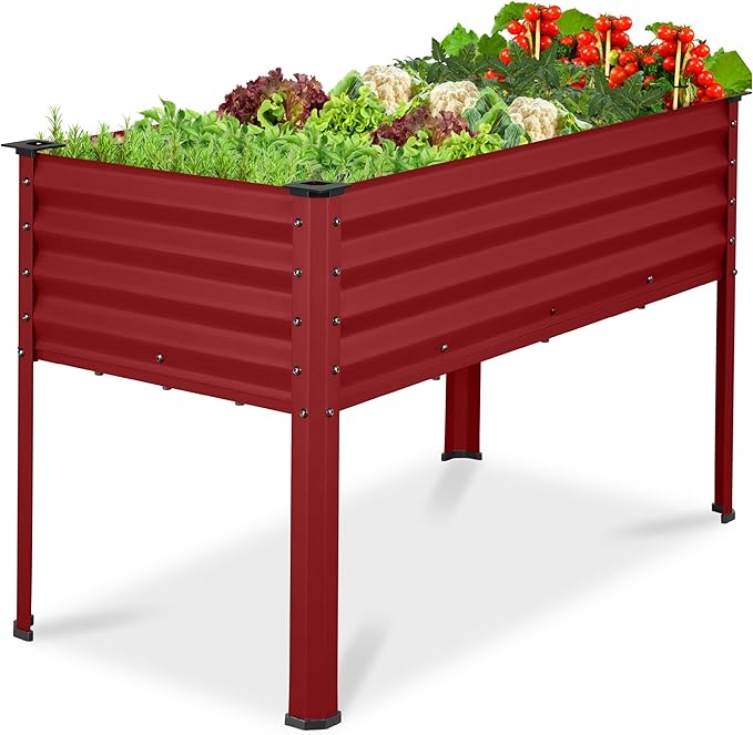 Best Choice Products 48x24x30in Galvanized Raised Garden Bed, Metal Elevated by BestChoiceProducts