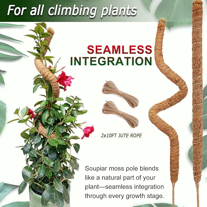 Soupiar 2 Pack 48'' Bendable Moss Pole - Image 4