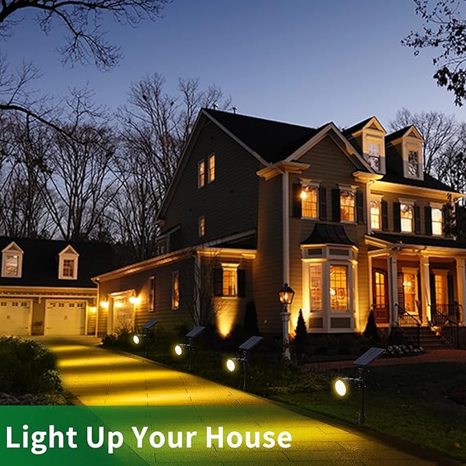 JSOT Solar Spot Lights Outdoor Waterproof, Outdoor Landscape Spotlights Flood - Image 7