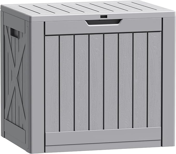 Flamaker Resin Deck Box 40 Gallon Waterproof Outdoor Indoor Storage Box by Flamaker