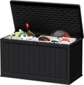 JUMMICO 160 Gallon Resin Outdoor Storage Deck Box by JUMMICO