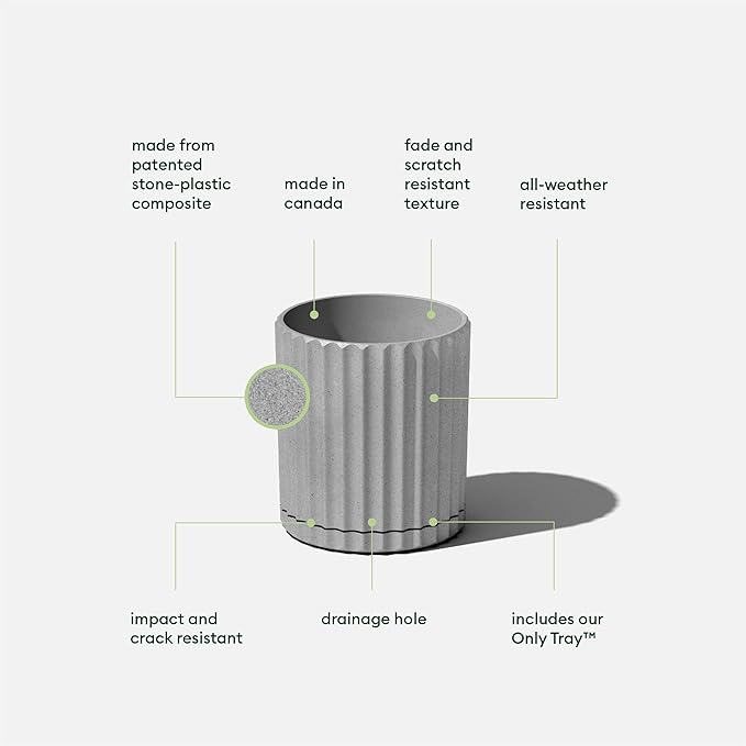 Veradek Demi Series Demi 6" Planter w/Tray - Image 2