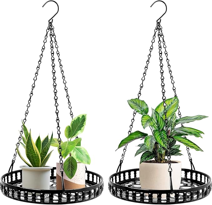 Plant Hanger Indoor Outdoor 2 Pack, Hanging Planter by PIKAMAO