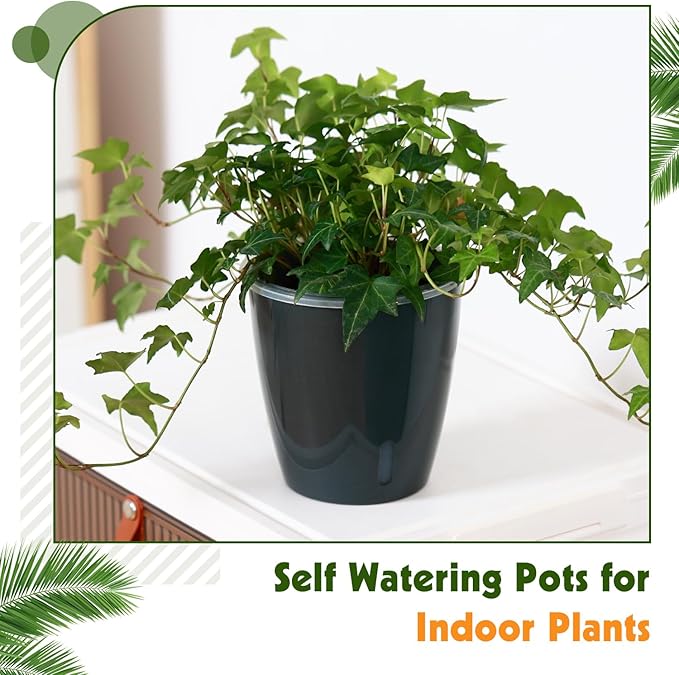 Self-Watering Pots for Indoor Plants, Small African Violet Pots - Image 7
