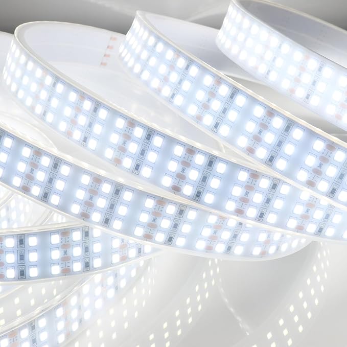 16.4Ft Super Bright Triple Row LED Strip Lights, Daylight White 6000K DC12V - Image 4