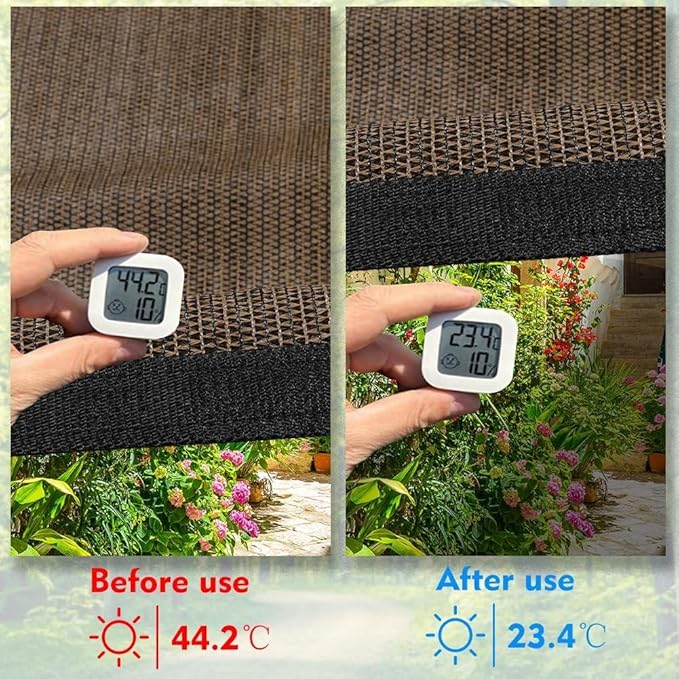 EMERIT 90% Shade Cloth Sun Shade Fabric Privacy Screen Shade Cover - Image 4