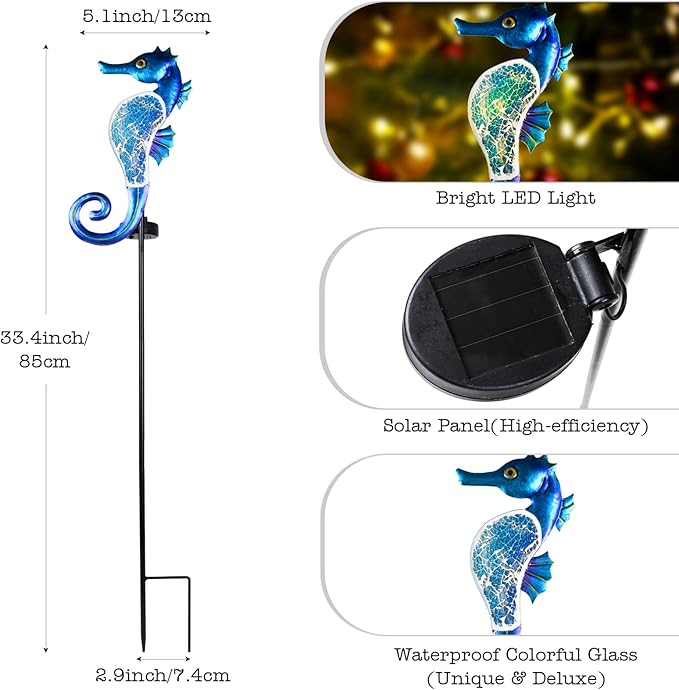 Yiosax-Solar Outdoor Lights Decorative-Yard Outdoor Decor-Garden Stakes - Image 3