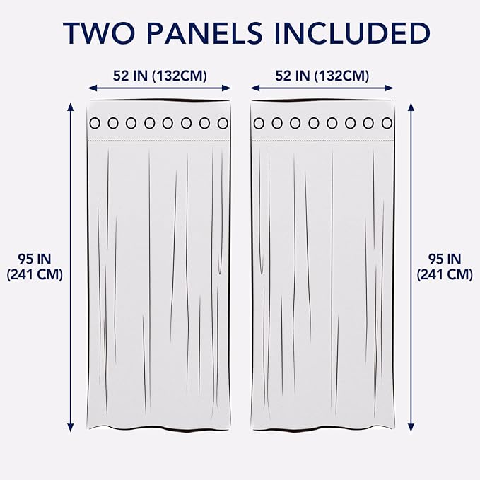 PureFit Outdoor Curtains for Patio Waterproof Weatherproof, UV Resistant - Image 6