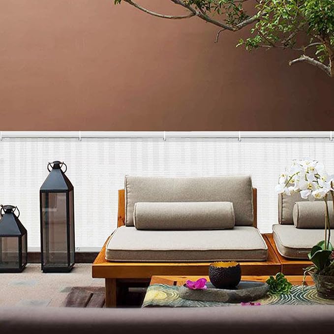 LOVE STORY Balcony Privacy Screen, 2.5'x7' Deck Shield Screen Fence Cover - Image 2