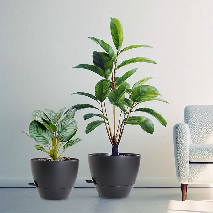 10/9/8 inch Medium Self Watering Pots, Plant Pots - Image 7