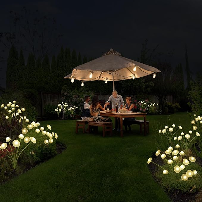 Solar Garden Lights, Waterproof Firefly Outdoor Decor - Image 6