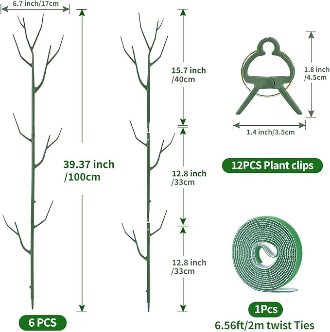 12 Pack Plant Support Stakes, Plant Stakes - Image 2