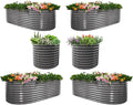 A ANLEOLIFE Set of 6, 30 Inch Extra Tall Galvanized Raised Garden Beds Kit by AAnleolife