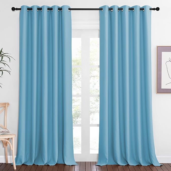 NICETOWN Sliding Door Window Treatment Blackout Patio Door Curtain Panels by NICETOWN