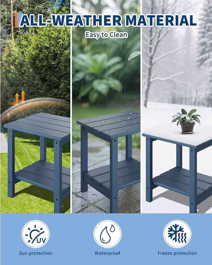 GarveeLife Poly Lumber Rocking Chair Outdoor Set of 4 - Image 6