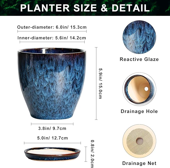 6 Inch Plant Pot - Image 2