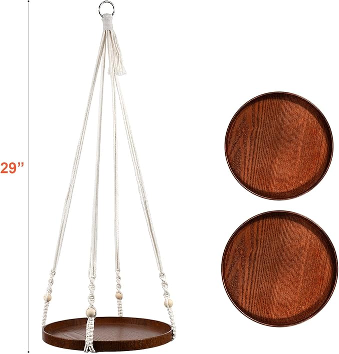 E-Know Macrame Plant Hanger - Image 4