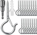 36 PCS Q-Hanger Hooks, Screw Hooks by FSAH