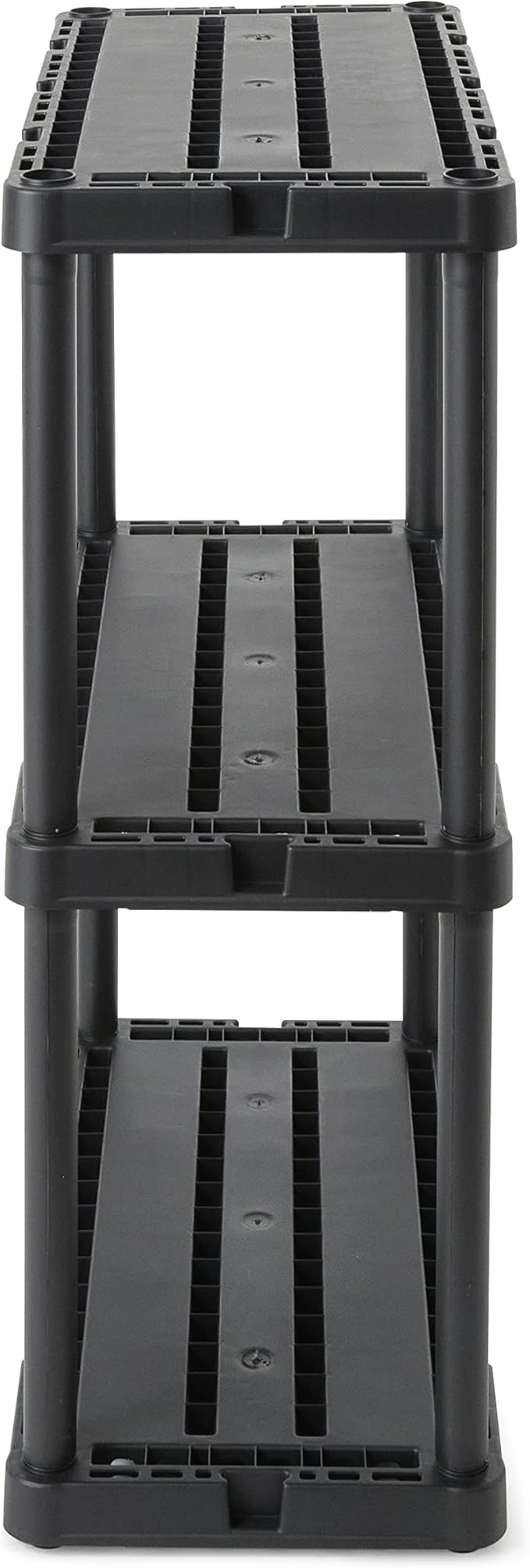 Gracious Living 4 Pack Light Duty Storage Shelves, Knect-A-Shelf 3-Shelf - Image 7