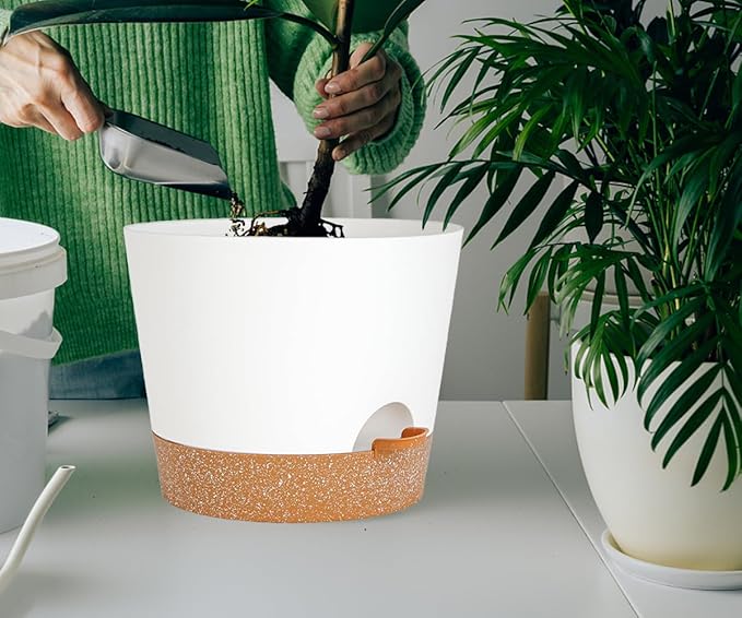 12+12Inch 2Pack Large Flower Pots - Image 5
